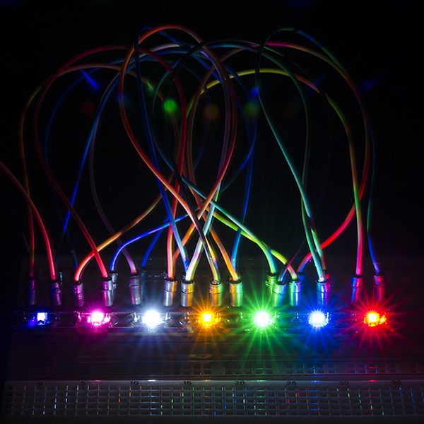LilyPad Rainbow LED (strip of 7 colors)