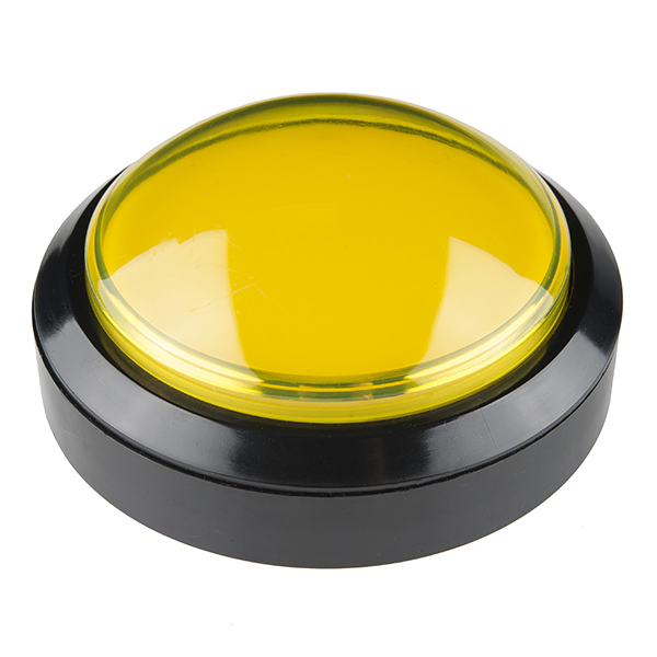 Big Dome Push Button - Yellow (Economy)