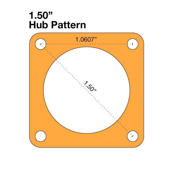 Hub Adapter - 1.50" to 0.77"