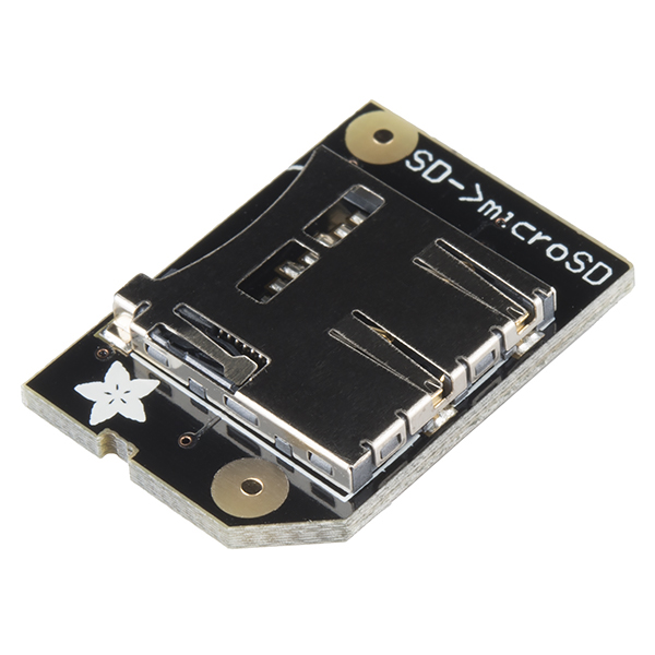Raspberry Pi microSD Card Adapter - Low Profile - COM-12824 - SparkFun  Electronics