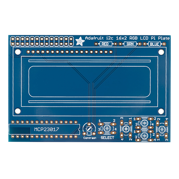 LCD Keypad Kit for Raspberry Pi - 16x2 (Blue and White)