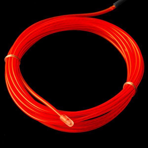 EL Wire - Red 3m (Chasing) - COM-12931 - SparkFun Electronics