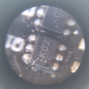 Microscope detail of a TSOP-6 packaged part marked K07