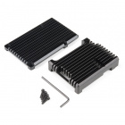 Aluminum Heatsink Case for Raspberry Pi 4 - Obsidian Black