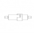 Fuse Holder 600V inline, 1/4 quick connect, 20A rated, for 1/4 x 1-1/4 fuses