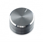 Silver Metal Knob - 14x24mm