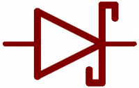 Schottky diode circuit symbol
