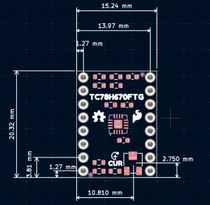 Mini Stepper Motor Driver dimensions