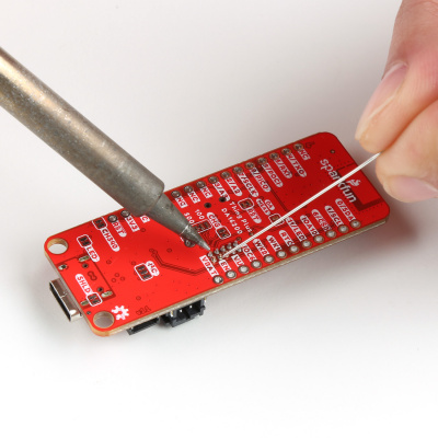 Soldering a JTAG header to the SparkFun Thing Plus - DA16200