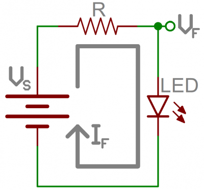 Current limiting resistor schematic