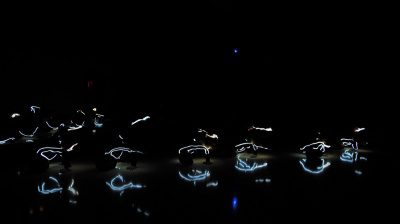 EL Wire on Dancers in the Dark