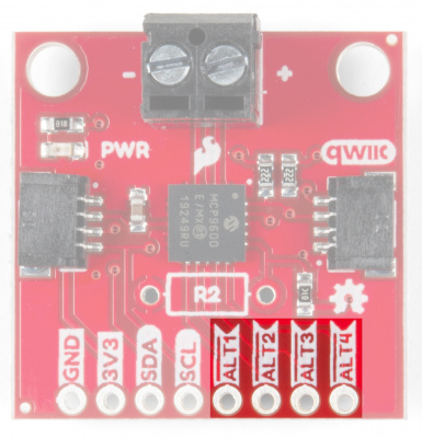 Bottom View of Qwiic Connectors