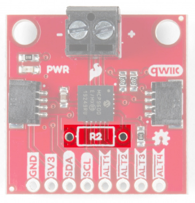 Bottom View of Qwiic Connectors