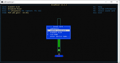 List ALSA devices