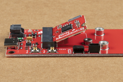 MicroMod processor board inserted into the carrier board