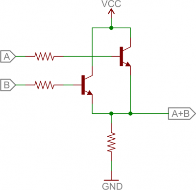 BJT OR circuit