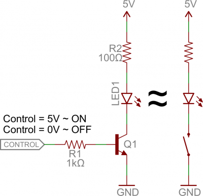 npn transistor schematic