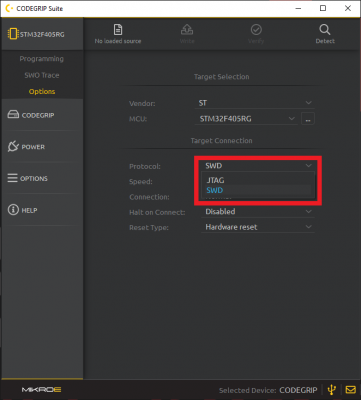 protocol selection