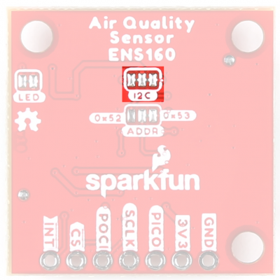 I2C Jumper is the top middle jumper on the back of the board