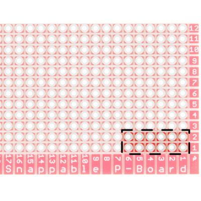 Snap Off 2x6 Grid Snappable ProtoBoard