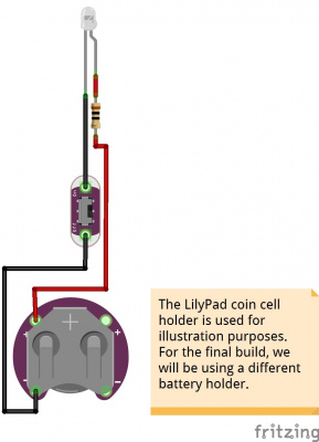 LED Circuit Fritzing Diagram