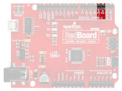 Annotated image of interrupt pins