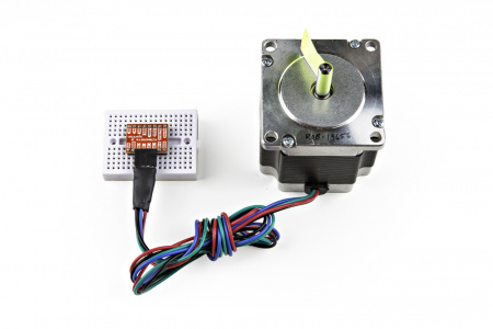 motor connection for the Mini Steppper Motor Driver