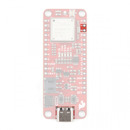 Annotated image of serial communication pins