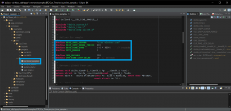 cur_time example in Eclipse