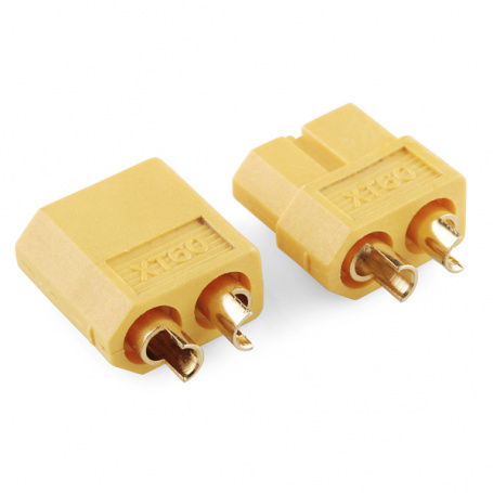 XT60 Connectors - Male/Female Pair - PRT-10474 - SparkFun Electronics