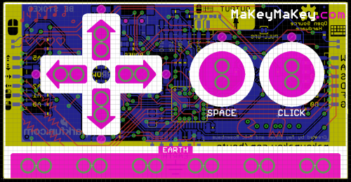 MaKey MaKey Eagle Layout Screenshot