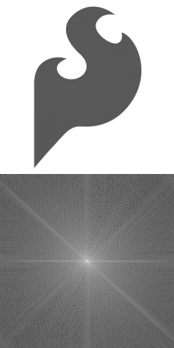 MATLAB generated Fourier Transform of the SparkFun logo 