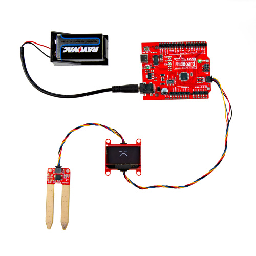 Required materials for the soil moisture sensor project.