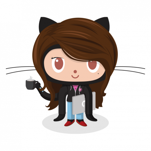 The Femalecodertocat - one of the handful of female Octocats in the Octodex