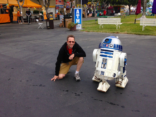 Jeff geeks out on R2-D2