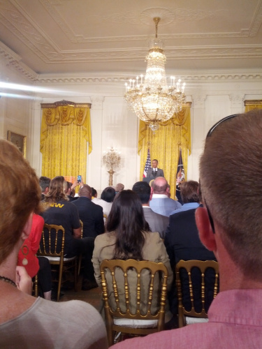 President Obama giving his maker faire speech