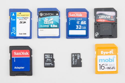 Digital Storage Memory Size Matter Conceptsd Card And Micro Sd