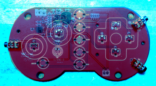 color-shifted and superimposed PCB pictures