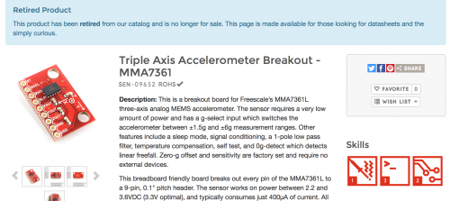 Retired Product Page from SparkFun.com