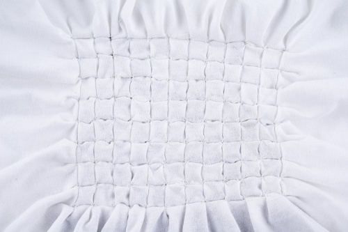 Square smocking for Space Invader E-Textile project