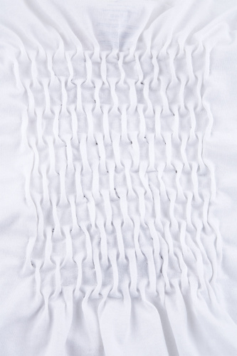 Lozenge smocking for Sound Sensor E-Textile project