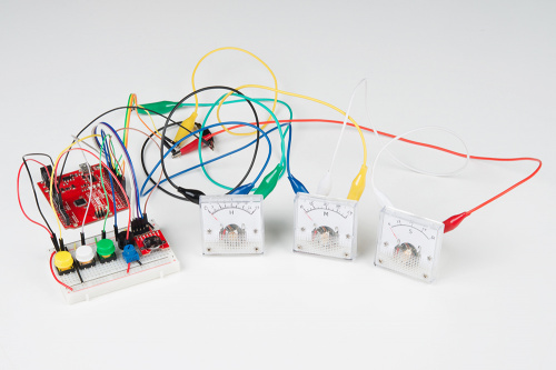 Wiring up the analog meter clock