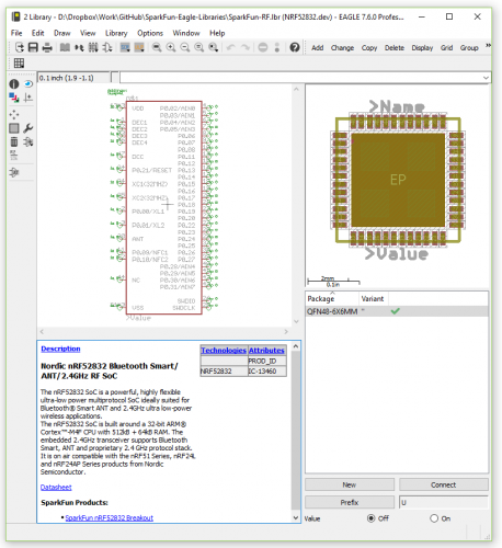 Example of an updated device