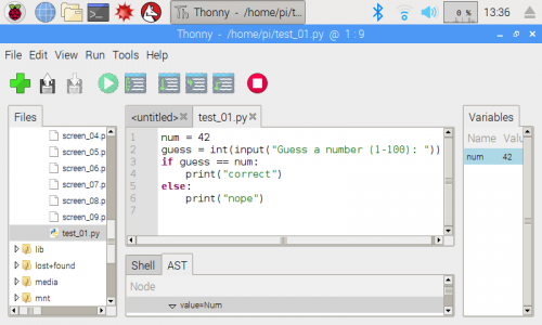 Customizing the Thonny interface with different panes