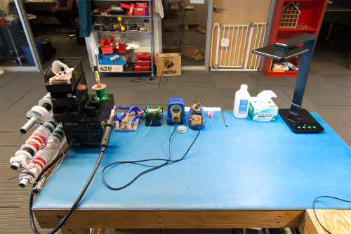 Shawn's soldering workstation