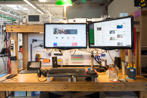 Close up of Shawn's desk