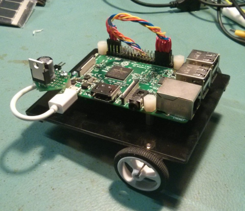 Finished Raspberry Pi bot, Hackbot".