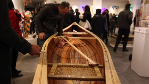 Canoe at Makerspace Exhibit Night