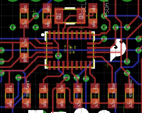 Basic 8 mil trace space PCB routing