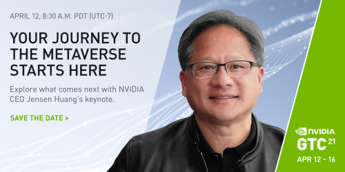 Keynote talk details. Image of NVIDIA Found and CEO Jensen Huang
